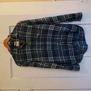 American eagle blue plaid flannel